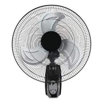 Vægmonteret ventilator 90W/230V Ø 50 cm sort