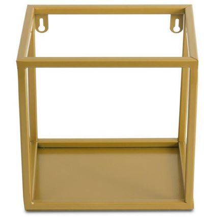 Væghylde 20x20 cm i guld