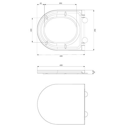 Vægophængt toilet OTTAWA + toiletbræt SoftClose OTTAWA + trykplade SIGMA + indbygningsmodul + isoleringsunderlag