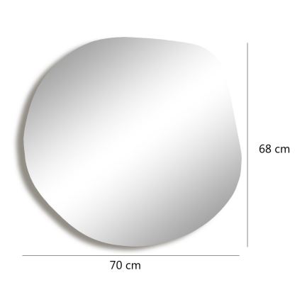 Vægspejl ASSO 70x67 cm guldfarvet