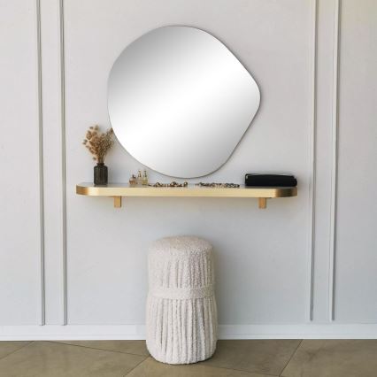 Vægspejl ASSO 70x67 cm guldfarvet