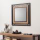 Vægspejl COSMO 70x70 cm brun/sort