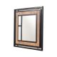 Vægspejl COSMO 70x70 cm brun/sort