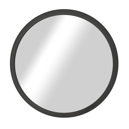 Vægspejl diameter 45 cm sort