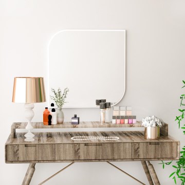 Vægspejl KAPPA 62x62 cm hvid