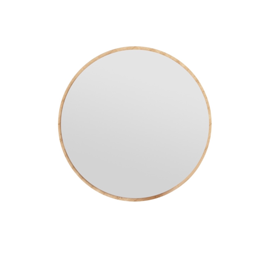 Vægspejl OZZE diameter 60 cm brun