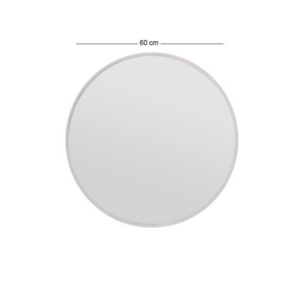 Vægspejl OZZE diameter 60 cm hvid