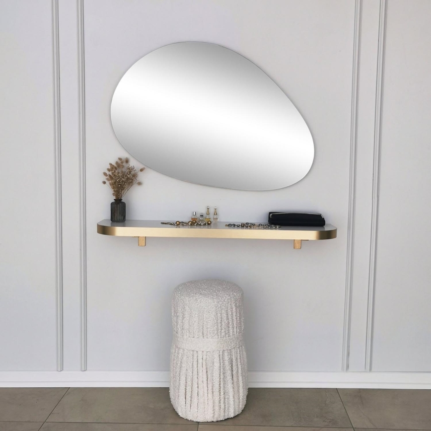 Vægspejl PORP 60x90 cm guldfarvet