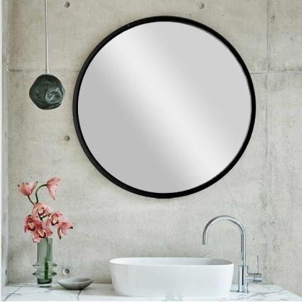 Vægspejl SIYAH diameter 60 cm sort