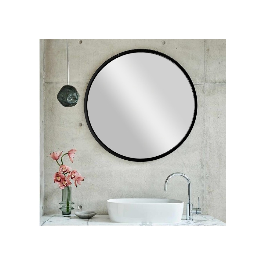 Vægspejl SIYAH diameter 60 cm sort