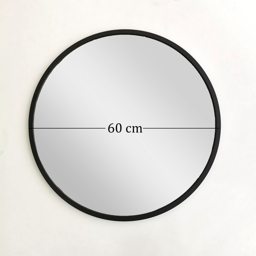 Vægspejl SIYAH diameter 60 cm sort