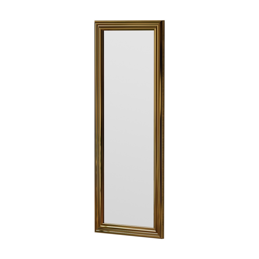 Vægspejl SMOOTH 105x40 cm guldfarvet