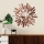 Vægspejl SOL diameter 75 cm brun