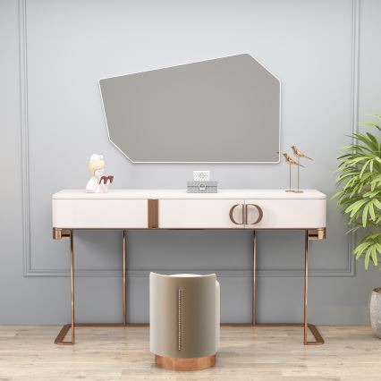 Vægspejl TARZ 49x86 cm hvid