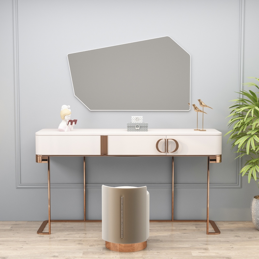 Vægspejl TARZ 49x86 cm hvid