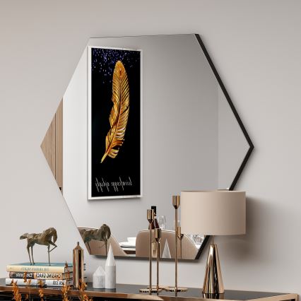 Vægspejl ZEO 60x70 cm sort
