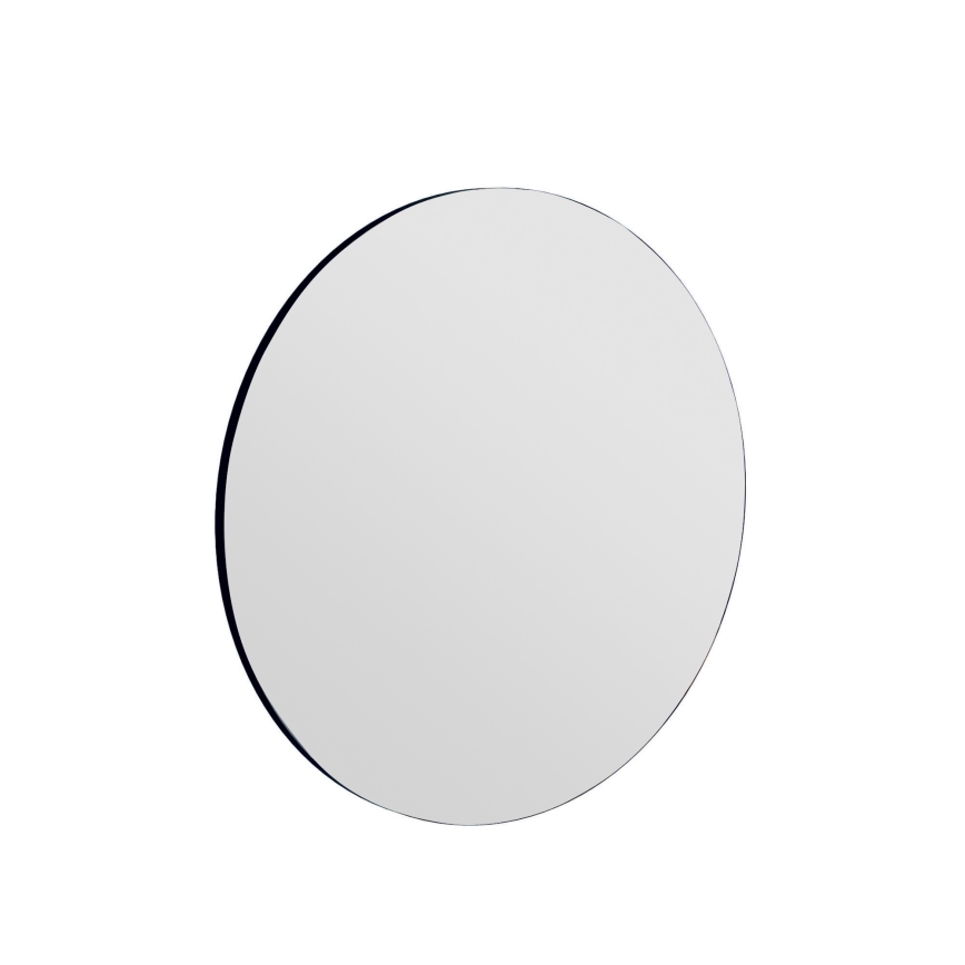 Vægspejl ZEOS diameter 70 cm sort