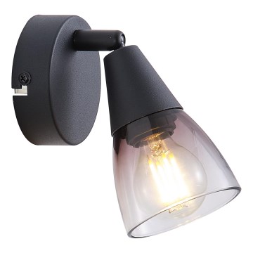 Vægspot 1xE14/7W/230V røget