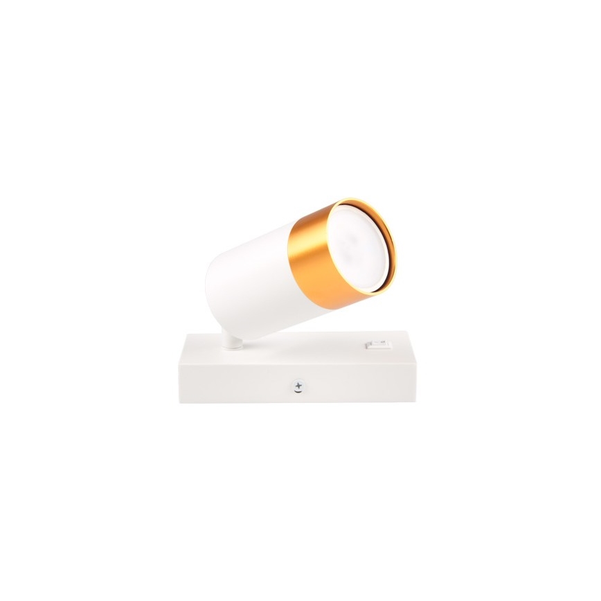 Vægspot 1xGU10/35W/230V hvid/gylden
