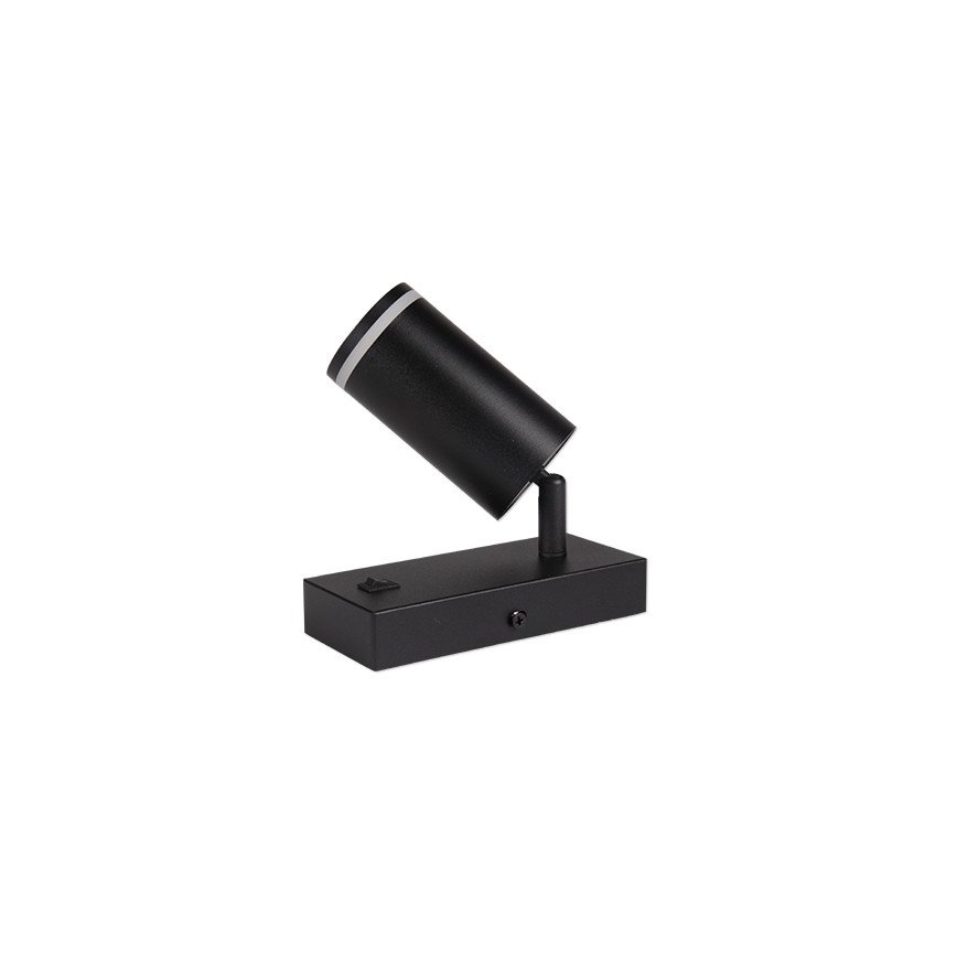 Vægspot 1xGU10/35W/230V sort