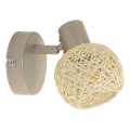 Vægspot DEX 1xE14/10W/230V beige/creme