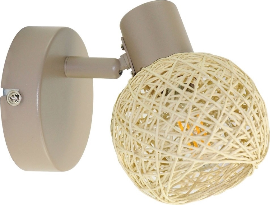 Vægspot DEX 1xE14/10W/230V beige/creme