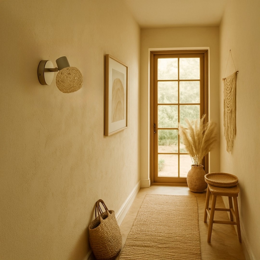 Vægspot DEX 1xE14/10W/230V beige/creme
