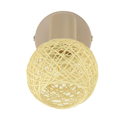 Vægspot DEX 1xE14/10W/230V beige/creme