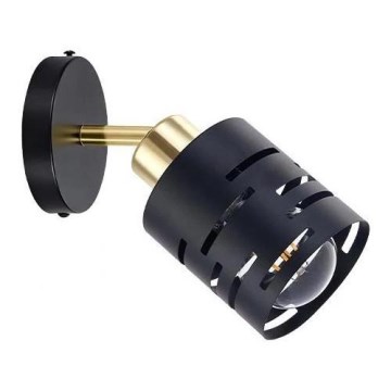 Vægspot ELEN 1xE27/35W/230V sort/guld