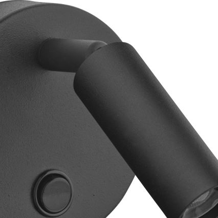 Vægspot ENZO 1xG9/8W/230V sort