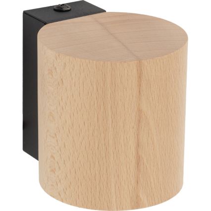 Vægspot EVE 1xGU10/10W/230V bøg