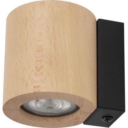 Vægspot EVE 1xGU10/10W/230V bøg