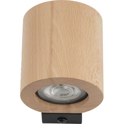Vægspot EVE 1xGU10/10W/230V bøg