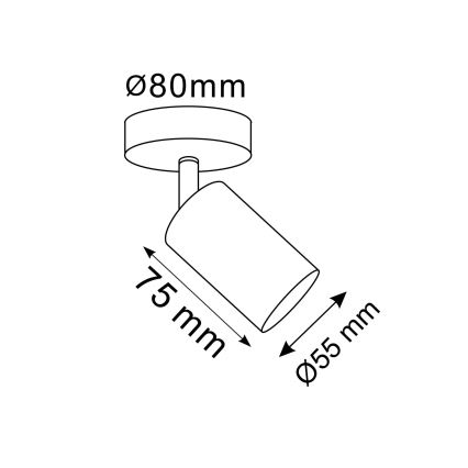 Vægspot GOLDI 1xGU10/10W/230V guldfarvet