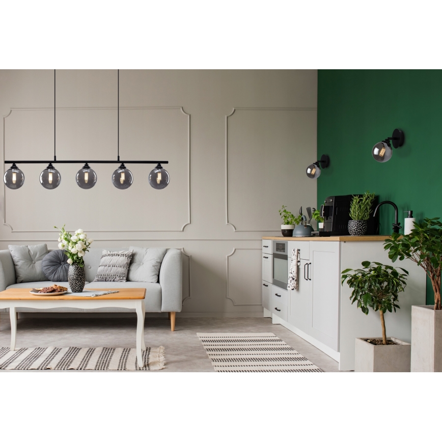 Vægspot IMAGINE 1xG9/40W/230V sort/røget