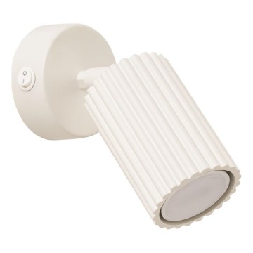 Vægspot KARBON 1xGU10/10W/230V cremefarvet