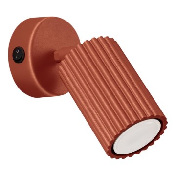 Vægspot KARBON 1xGU10/10W/230V rød