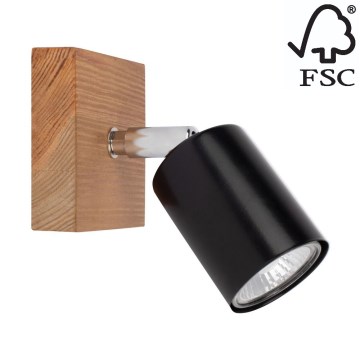 Vægspot MANARA 1xGU10/5W/230V fyrretræ - FSC-certificeret