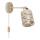 Vægspot med afbryder ELEN 1xE27/35W/230V beige/guld