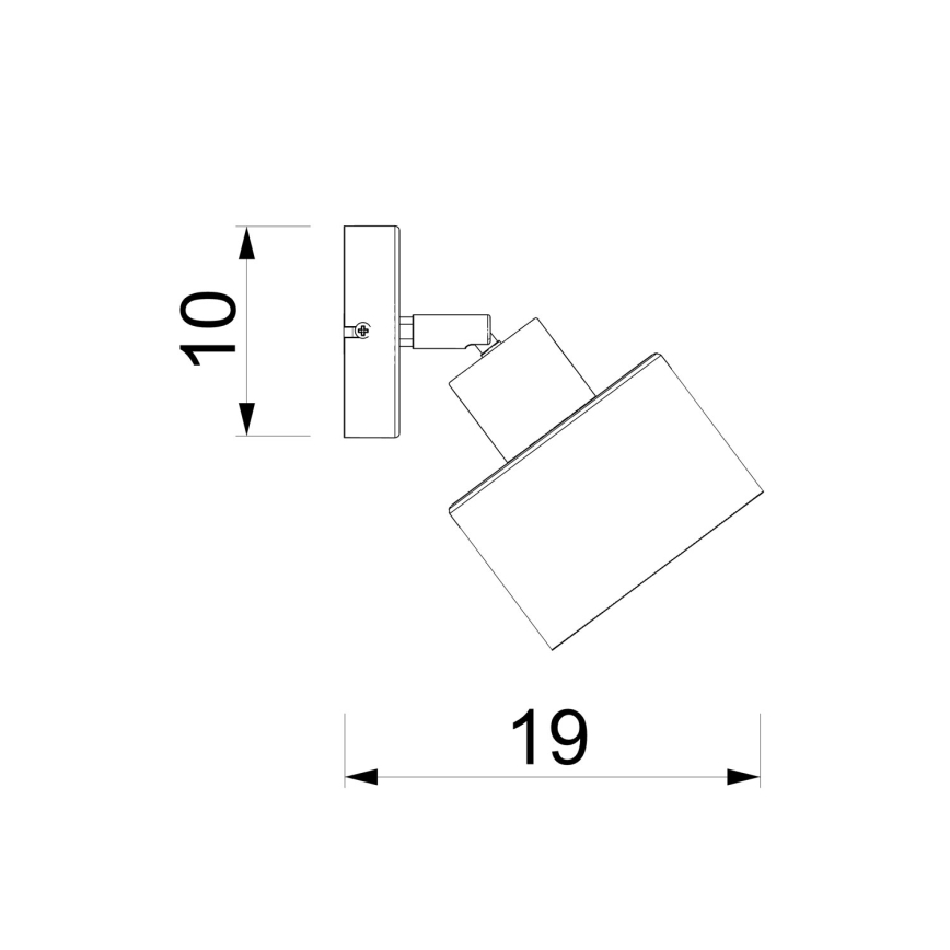 Vægspot PARKLA 1xE27/15W/230V sort/guld