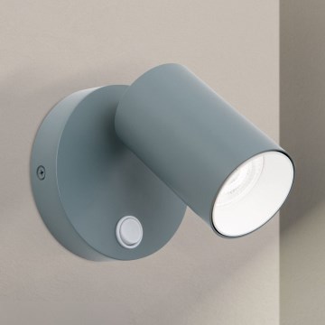 Vægspot PENN 1xGU10/13W/230V grå