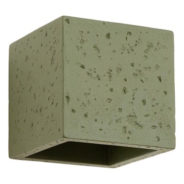 Vægspot QUAD 1xG9/8W/230V beton/grøn