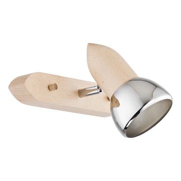 Vægspot SPARK 1xE27/15W/230V bøg