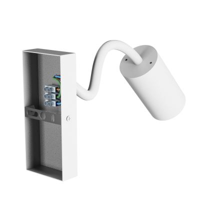 Vægspot SQUALLA VARIOSA 1xGU10/10W/230V hvid