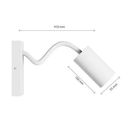 Vægspot SQUALLA VARIOSA 1xGU10/10W/230V hvid