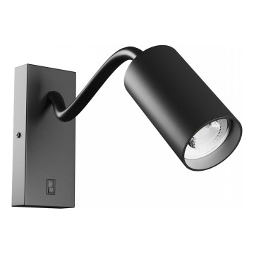 Vægspot SQUALLA VARIOSA 1xGU10/10W/230V sort