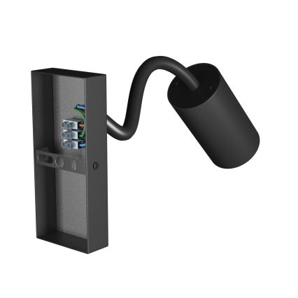 Vægspot SQUALLA VARIOSA 1xGU10/10W/230V sort