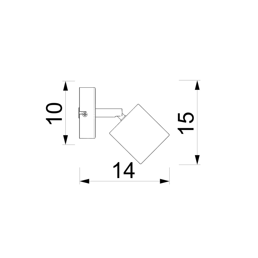 Vægspotlampe DEMIA 1xGU10/8W/230V beige