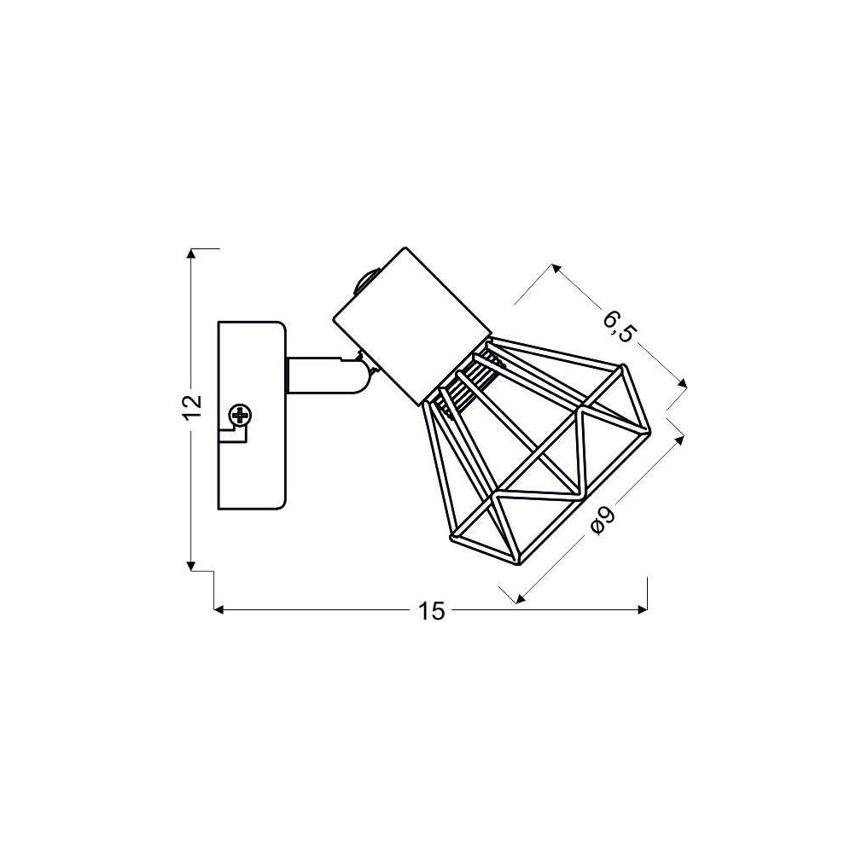Vægspots VERVE 1xE14/40W/230V