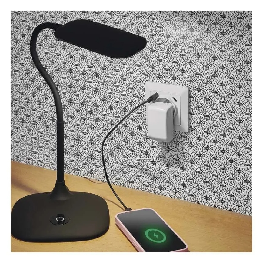 Vægstikkontakt til hjemmet med USB-A og USB-C